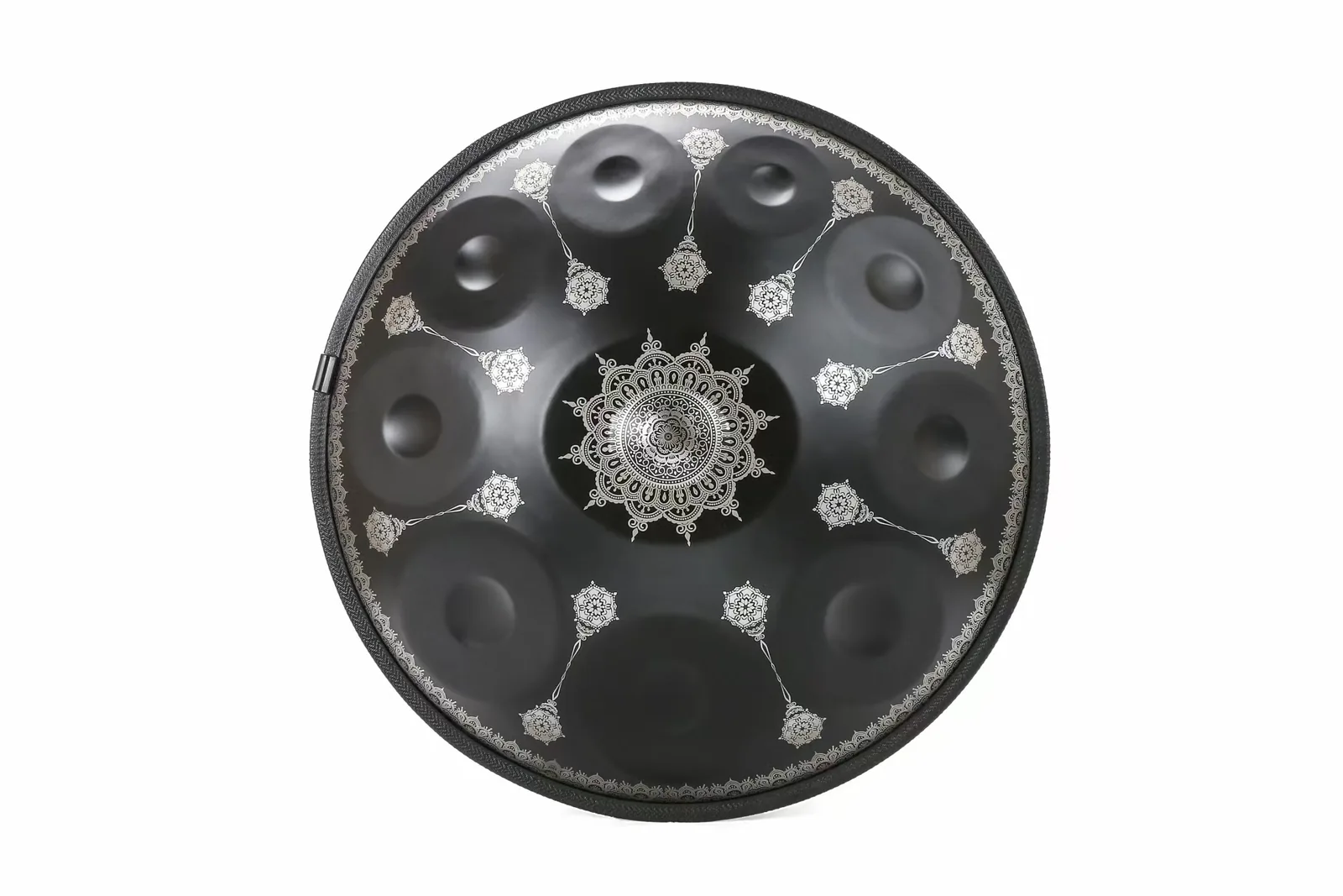 Custom handpan pattern finish detail for OEM order